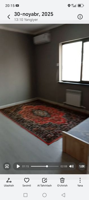 Yangiyer shahrida 2 xonali kvartira sotiladi.