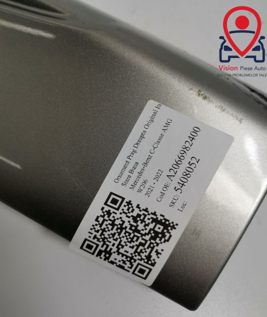 Декоративна лайстна Праг Дясна Оригинална В Добро Състояние Мерцедес-Б