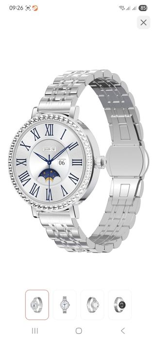 Умные часы с металлическим браслетом