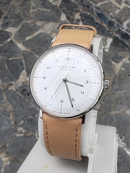 Ceas Junghans Max Bill Manual 34 mm Funcționează Impecabil!