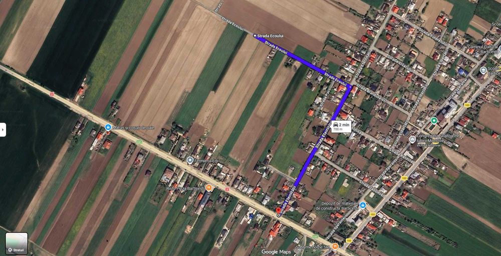 Teren 9.443 mp Botesti - Barticesti (langa E85), Intravilan+Extravilan