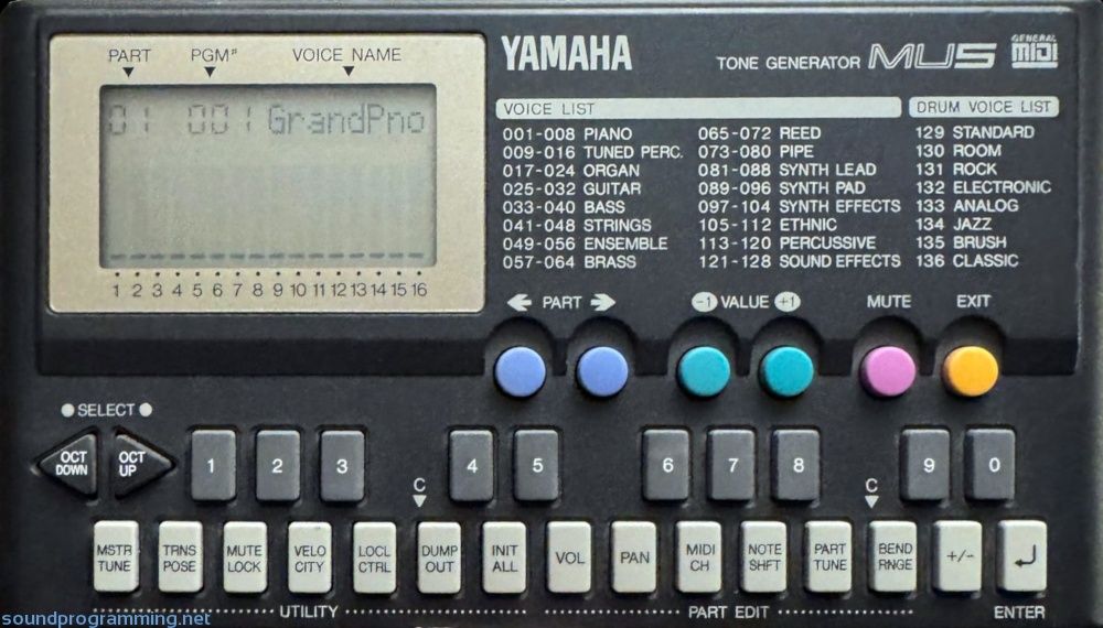 Yamaha MU5 tone generator.