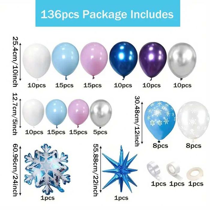 Set baloane 126/132/152 piese