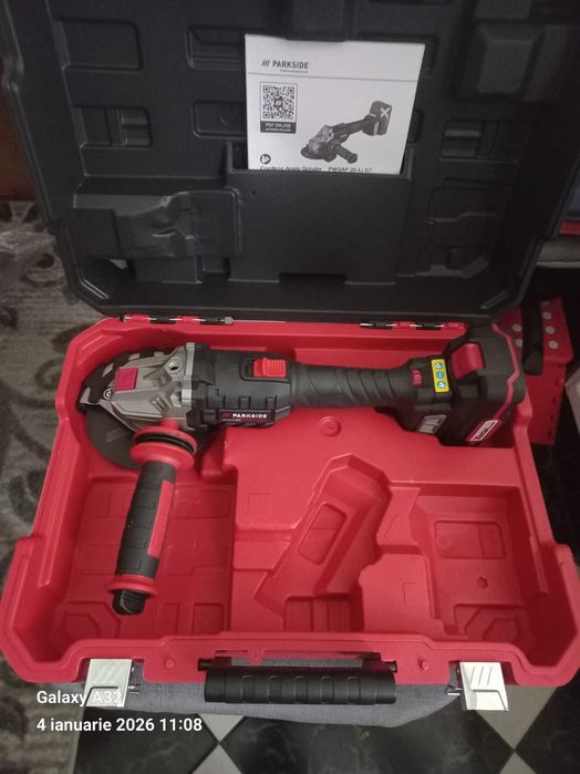 Flex polidisc Parkside Performance cu acumulator si incarcator