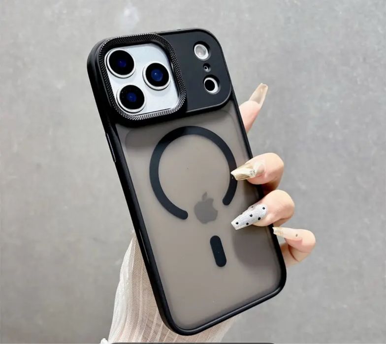 Iphone 17/17 AIR/17 PRO/17 PRO MAX - Husa Magsafe Metalic Frame Camera