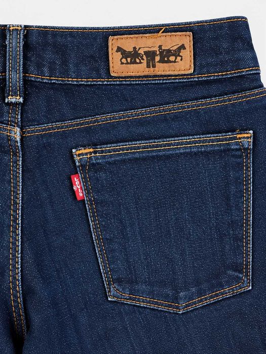 Blugi damă Levi’s 570 Straight Fit croială dreaptă denim albastru închis Mărimea S