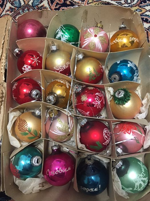 Елочные игрушки, стекло ГДР