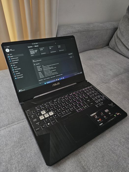 Asus TUF Gaming fx505du - Ryzen 7/ GTX 1660 Ti 6gb / 16gb ram / ssd 512gb / 120Hz