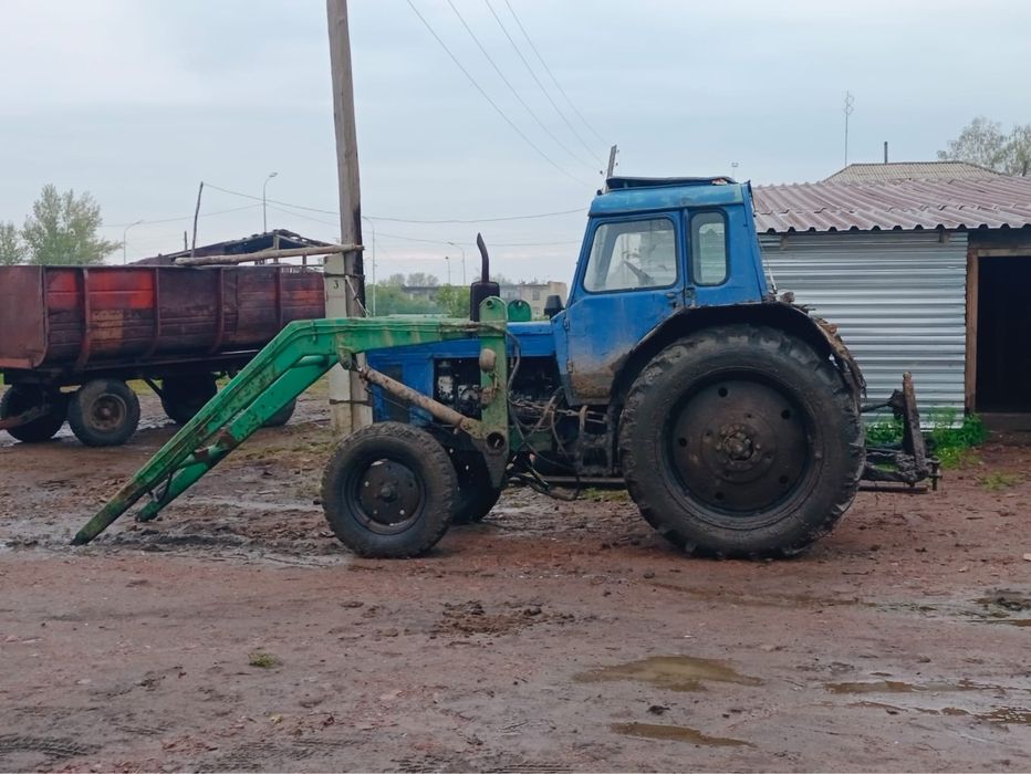 Продается трактор Мтз-80, с куном, лопата, вилы, ковш.
