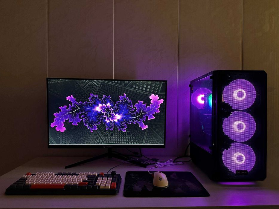 Игровой компьютер/Готовый полный комплект-RX 5500 XT DDR6 8GB/SSD 1 tb