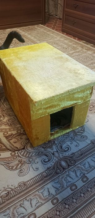 Домик для кошки очень уютный