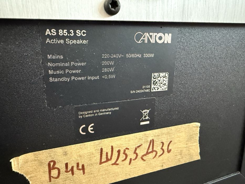 Canton AS-85.3 8” Subwoofer