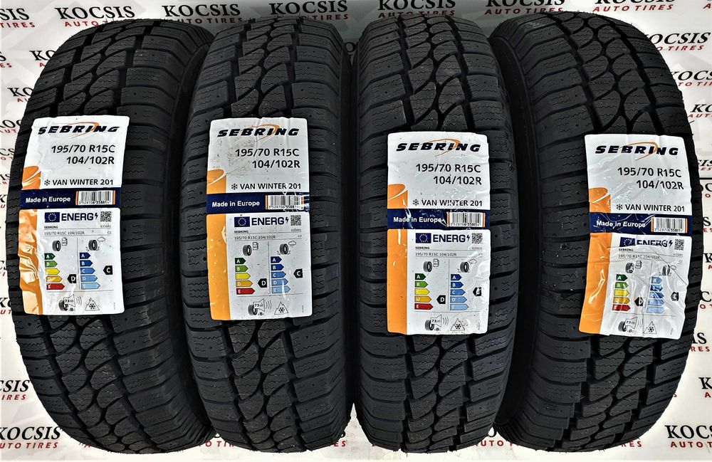 Anvelope noi iarna m+s 195 70 15C Sebring ( by Michelin )