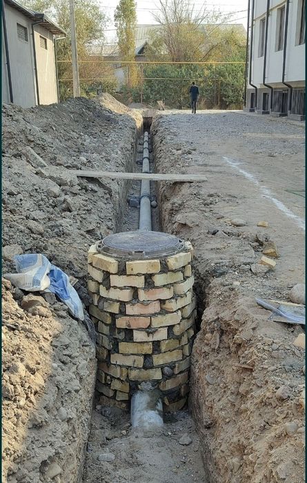 Kanalizatsiya transhiya qaziymiz betonlarni kesib chiroyli xizmat qila
