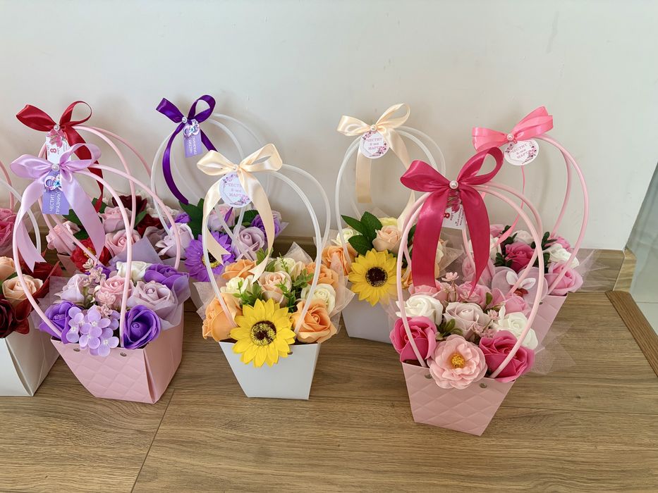 Аранжировки със сапунени цветя