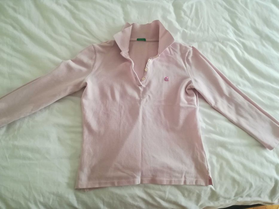 Детска розова блуза Benetton