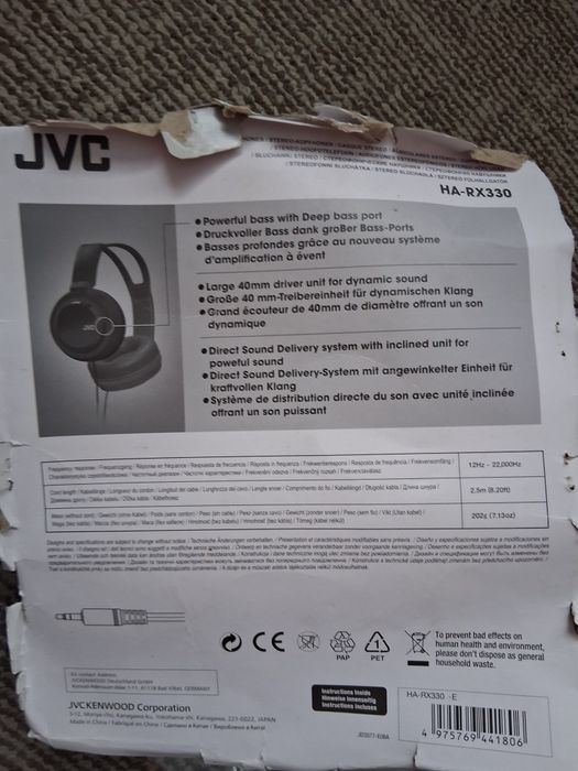 Căști audio  Samsung, Nokia, JVC HA-RX330