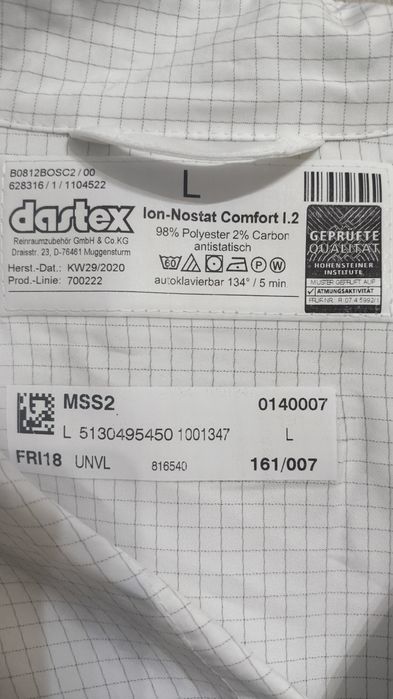 Мъжка работна манта Dastex с логото на Bosch