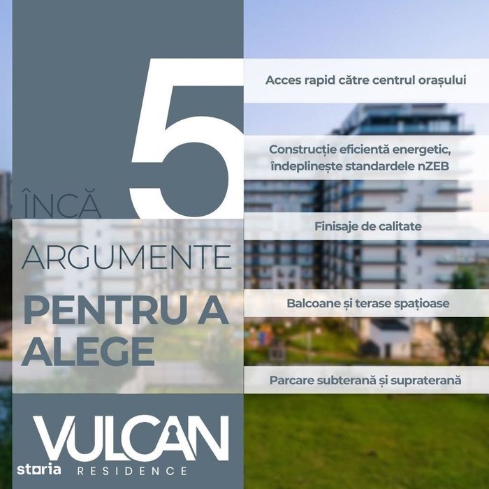 Apartament 2 Camere | Parcare | Vulcan Residence - 13 Septembrie