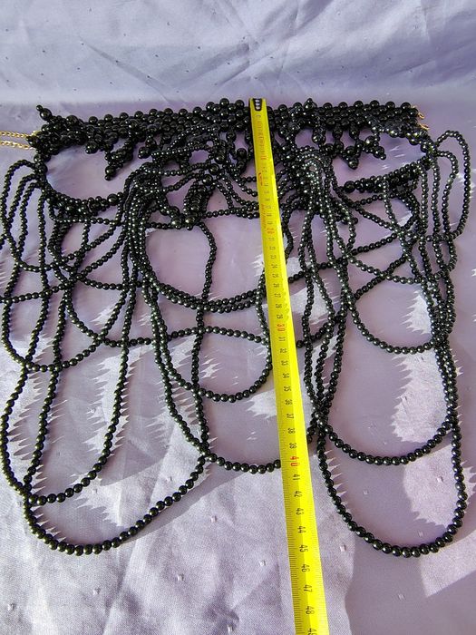 Colier mare elegant din mărgele pentru petreceri, nunți