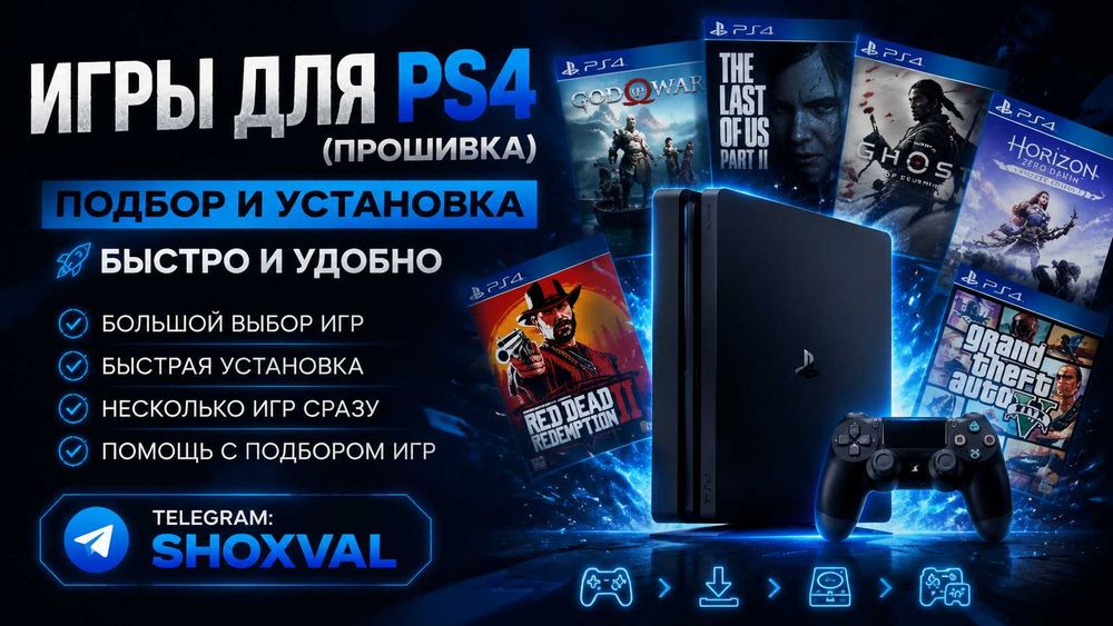 Игры для PS4(прошивка) | Подбор и установка | Быстро и удобно