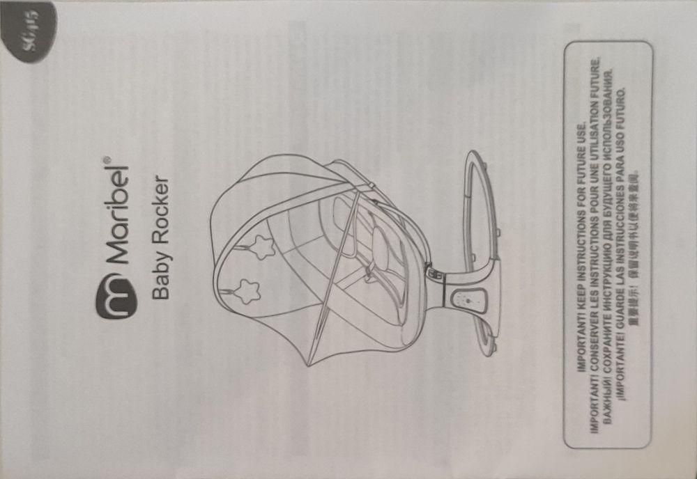 Chaqaloqlar uchun Shezlong Maribel SG 415