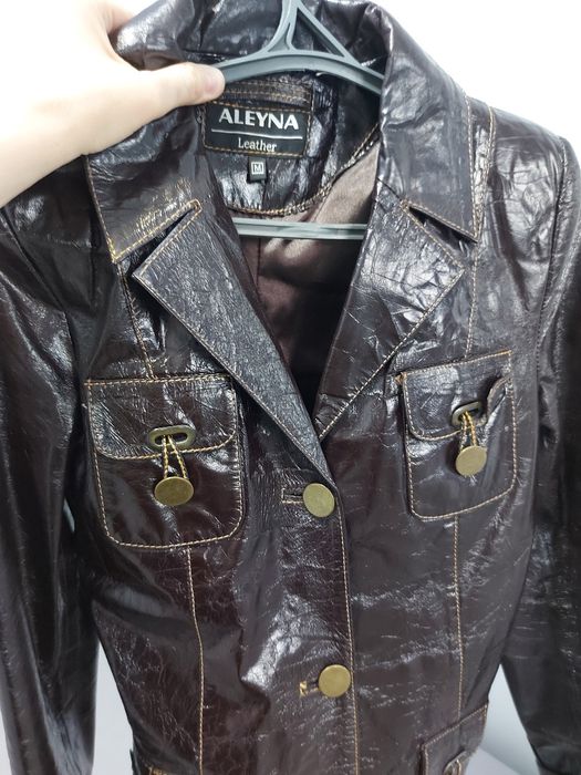 Женский кожаный сюртук