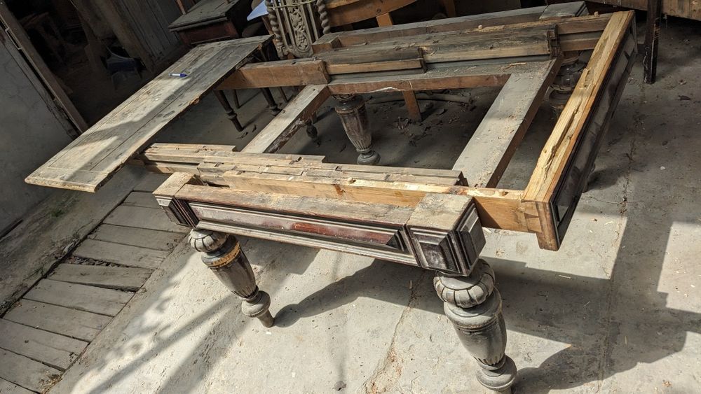 Очарование прошлого!  Антикварный ломберный столик без реставрации.