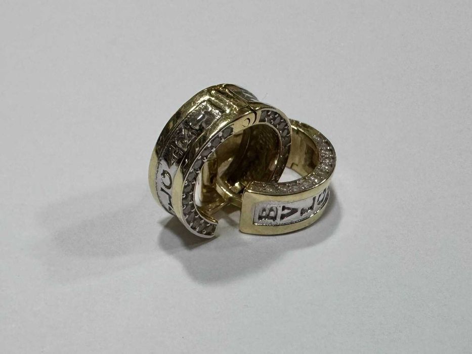 Златни обеци BVLGARI 14 K 585/ 6,18 гр