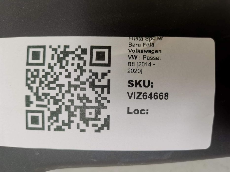 Fusta Spoiler Bara Fata Volkswagen VW Passat B8 2014 2015 2016 2017 20