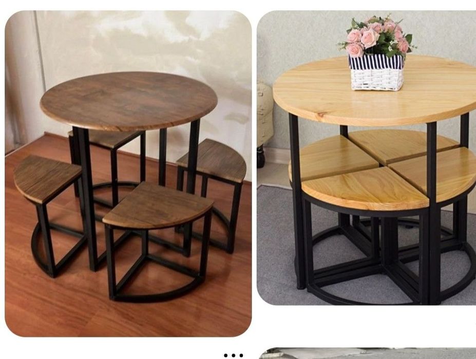 Стол и стулья из лофта от производителя