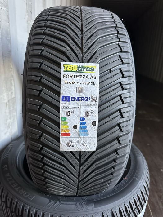 Нови всесезонни гуми TBB TIRES FORTEZZA AS 245/45R17 99W XL БОРД 2454517