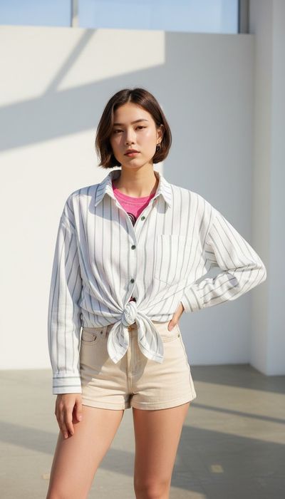 Рубашка в полоску