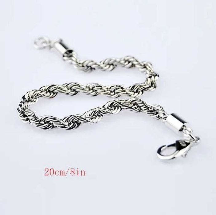 Браслет серебренным покрытием пробы 925