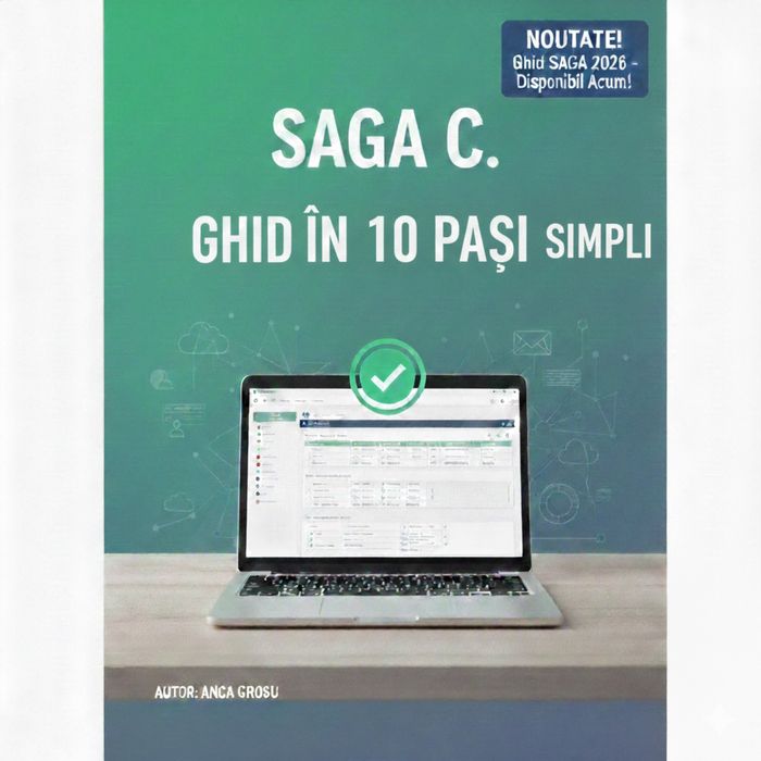 Curs Contabilitate SAGA C. 2026 + CADOU Ghid Practic în 10 Pași