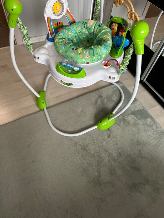 Бънджи на стойка KikkaBoo - Forest Fun, Green