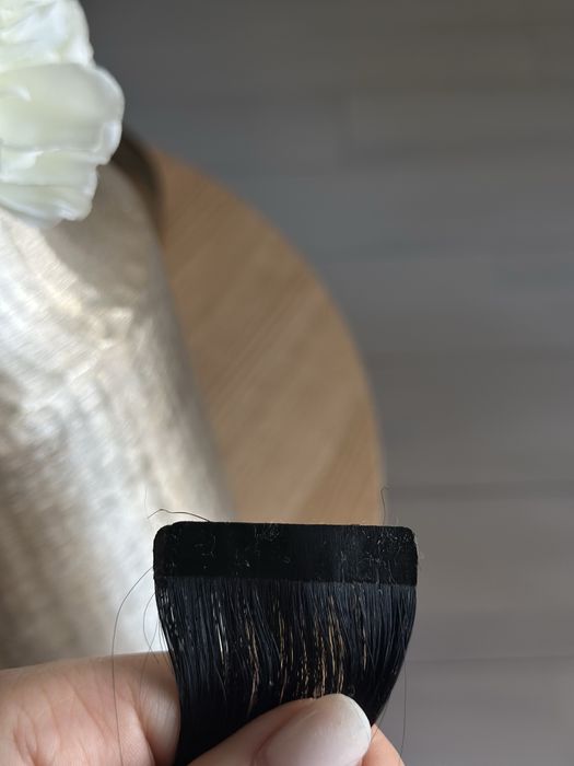 Extensii de par natural 60 cm negre