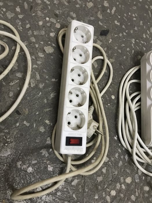 Удлинитель бытовые 3м, 5м 2м, 1,5 м