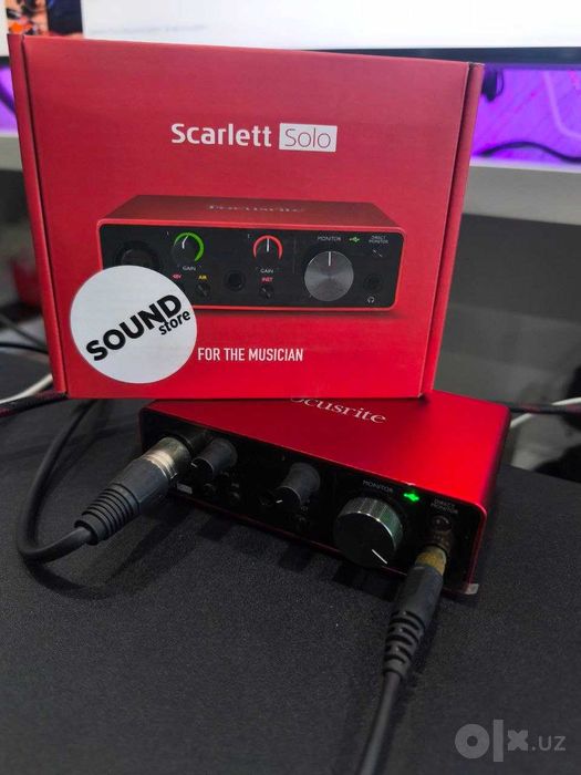 Аудиоинтерфейс Focusrite solo 3rd gen