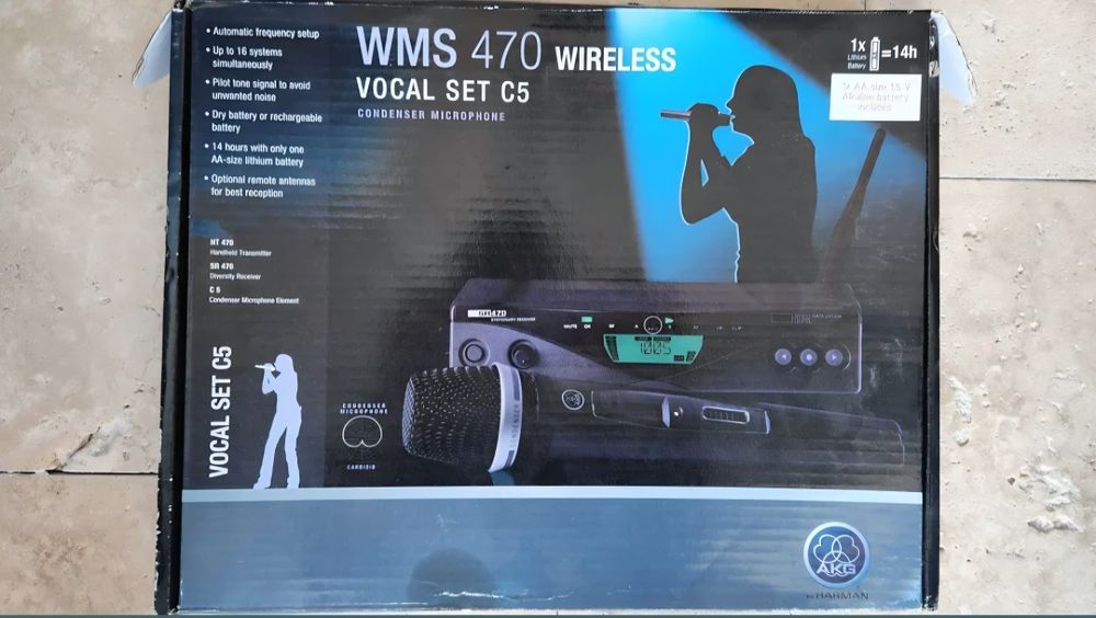 Vând  microfon wireless AKG WMS 470