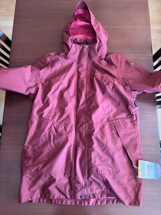 дамско зимно дебело яке от две части, VAUDE, цвят чери, размер 3XL/48