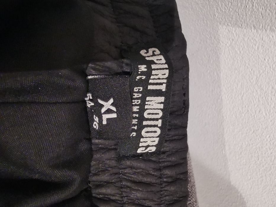 Pantaloni din piele Spirit Motors Crazy Conner, negri, mărime  XL