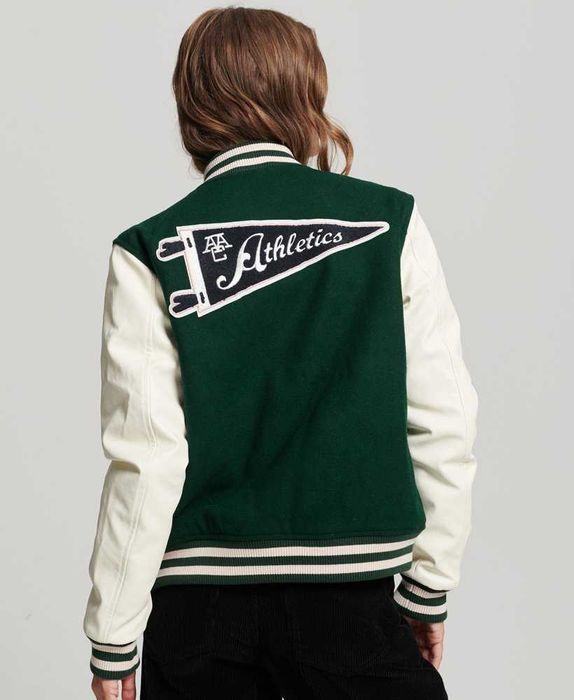 Jachetă bomber SuperDry Varsity Patched - ca noua