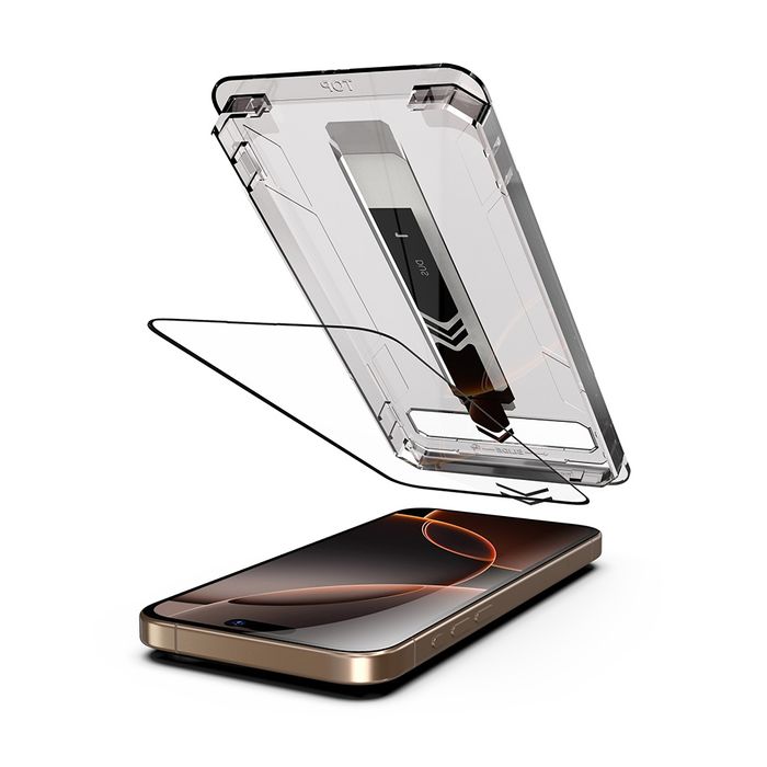 iPhone 17/Pro/Max/Air/ TITAN GLASS Easy App Стъклен протектор за екран