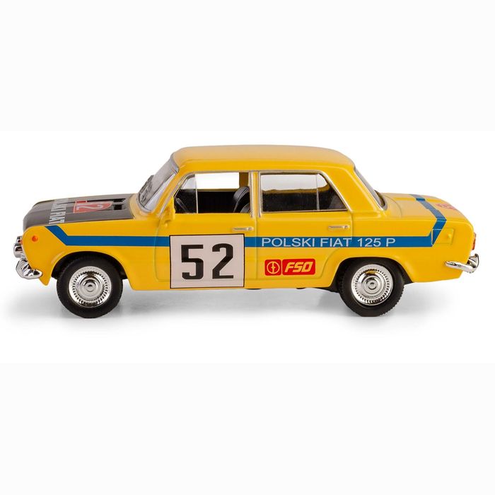 Masinuta Fiat 125P Galben raliu 1:43
