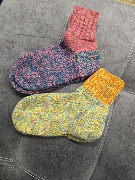 Носки шерстяные, ручная вязка