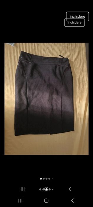 Fusta dama dreapta groasa lana ,marimea L
