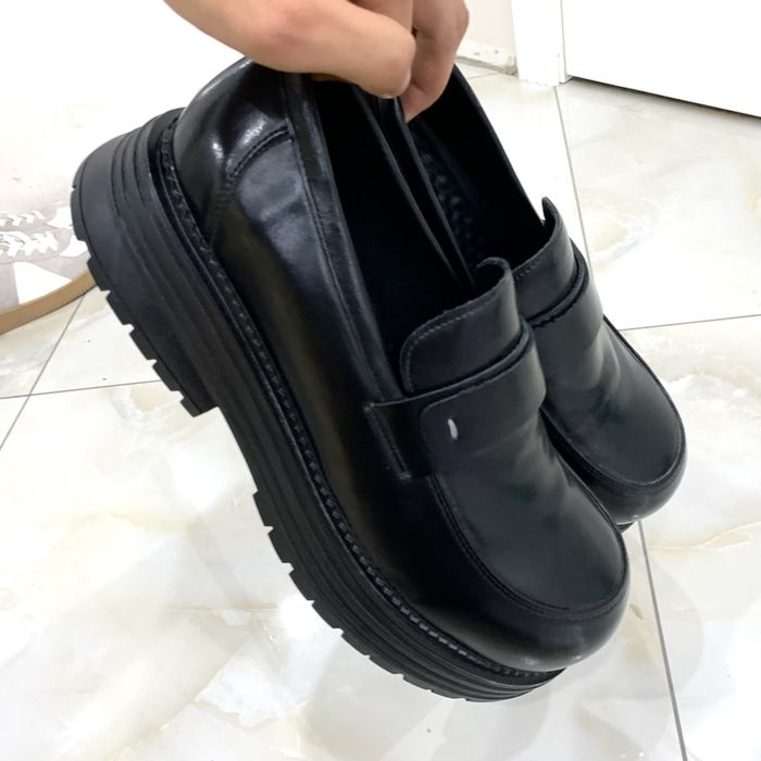 Кожаные туфли лоферы