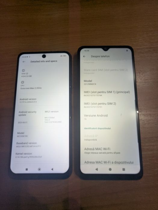 Xiaomi Redmi note 10 5G si A3