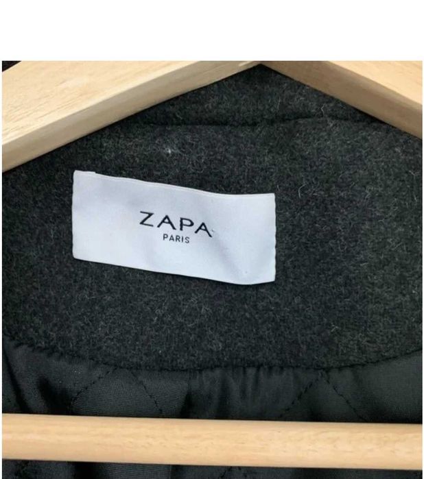 ZAPA  2 броя Сиво и тъмно синьо вълнено палто размер S